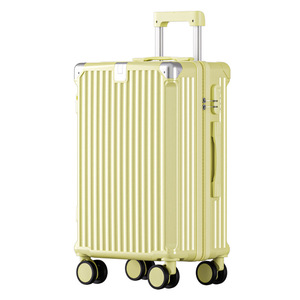 Maleta de mano verde menta de 22 pulgadas con ruedas giratorias, puerto USB y portavasos para viaje - Product Image 5