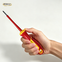 Tournevis isolés VDE ergonomiques pour électriciens, outils à main de fixation, efficaces et sûrs
