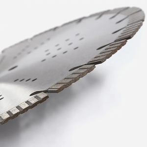 Laser Hàn <span class=keywords><strong>Turbo</strong></span> đoạn 350 mét 14 "25.4 mét lỗ màu xanh lá cây bê tông nhựa đường cắt kim cương lưỡi cưa - Product Image 4