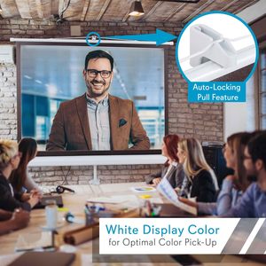 Pyle หน้าจอโปรเจคเตอร์แบบพกพาขนาด50นิ้วพร้อมขาตั้งกล้องน้ำหนักเบาทนทานต่อการดึงหน้าจอโปรเจคเตอร์มือถือขนาด120นิ้ว - Product Image 5