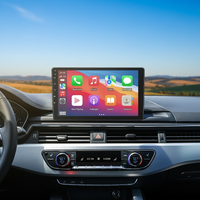 Sistema de Infoentretenimiento Linux con Pantalla HD de 9 Pulgadas, Radio Doble DIN para Auto, CarPlay Inalámbrico, Android Auto, Reproductor Multimedia con YouTube y Música