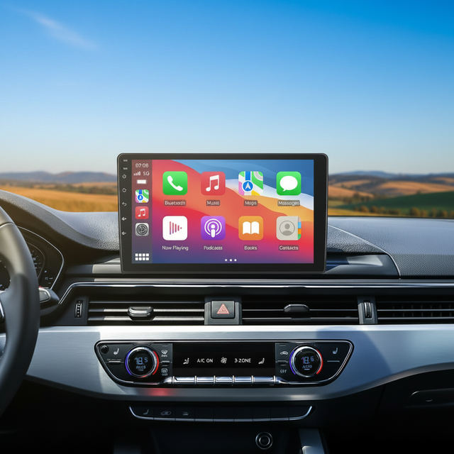 Linux Infotainment System 9 Inch HD Screen Double Din Car Radio Wireless CarPlay Android Auto Youtube Music Multimedia Player