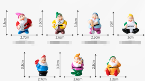 หุ่นเห็ดสีสันสดใสรูปปั้นคนตัวเล็กสำหรับตกแต่งสวนต้นแคระขนาดเล็ก - Product Image 5