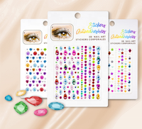 Bijoux de visage Rave, bijou de visage, tatouage Bindi, cristal, yeux, corps, strass, autocollants pour fête de Festival, vente en gros