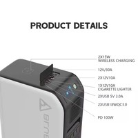 Onduleur à onde sinusoïdale pure intégré contrôleur solaire générateur de Lithium LiFePO4 2000W-6000W centrales électriques de surveillance à distance