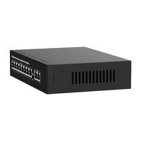 Switch PoE de 8 Puertos 10/100Mbps + 2 Puertos Gigabit Uplink No Administrado, 48V, Compatible con VLAN, Plug-and-Play para Cámaras IP Hikvision y CCTV