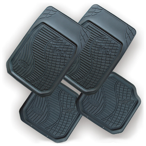 Juego de 4 <span class=keywords><strong>Alfombrillas</strong></span> para Auto Little King Kong Tipo Universal Resistentes a la Suciedad con Lámina de Aluminio <span class=keywords><strong>Alfombrillas</strong></span> de PVC para Auto - Product Image 1