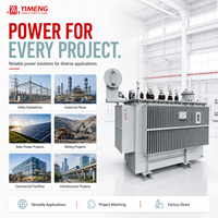 Transformateur abaisseur à haut rendement énergétique 11kV 400V immergé dans l'huile triphasé 630kVA 1000kVA 1600kVA à noyau en acier au silicium