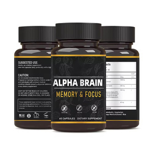 Nhãn hiệu riêng Bộ nhớ tăng cường nootropics não chăm sóc sức khỏe bổ sung hỗ trợ tâm trí tập trung năng lượng tinh thần tập trung - Product Image 2