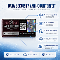 Etiqueta de Seguridad Personalizada Premium con Código QR y Holograma, con Autenticación por Rasca y Raya para Embalaje de Vino y Cosméticos