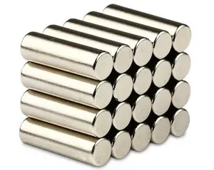 Magneti cilindrici N40 Pole Dimple Nicuni neodimio Ndfeb N52 magnete al neodimio