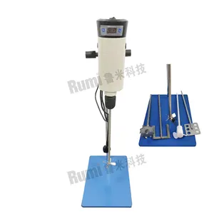 Chi phí thấp hiển thị kỹ thuật số phòng thí nghiệm tốc độ cao disperser Stirrer Dissolver Mixer với hoán đổi cho nhau agitators