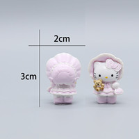 Figurine Mini KT très populaire, patch décoratif en PVC pour coque de téléphone, accessoire de décoration et de collage
