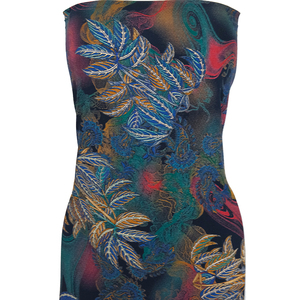 In hoa thiết kế kỹ thuật số màn hình in <span class=keywords><strong>Viscose</strong></span> vải cho phụ nữ Ăn mặc - Product Image 4