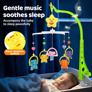 Móvil para <span class=keywords><strong>Cuna</strong></span> de Bebé con Peluches Colgantes para Recién Nacidos de 6 Meses o Más, Regalo para Niños Pequeños, Colgador de Plástico, Caja <span class=keywords><strong>Musical</strong></span> de Fieltro - Product Image 3