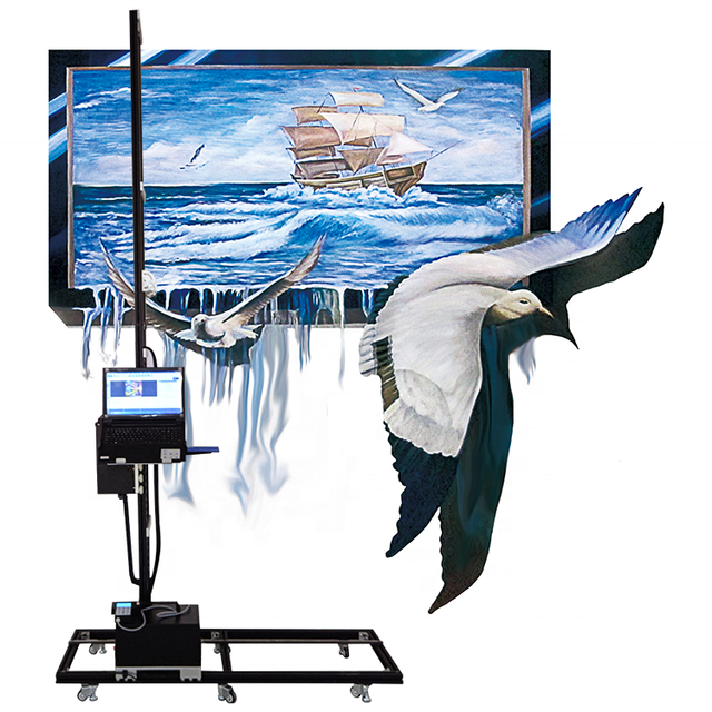 6 Color High Precision AI Robotic Wallpen Automatic Painting Machines 4K Drawing Robot for Home Construction