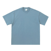 T-shirts pour hommes de haute qualité, poids lourd 280GSM, 100% coton, coupe classique, couleur unie, décontractés, design simple