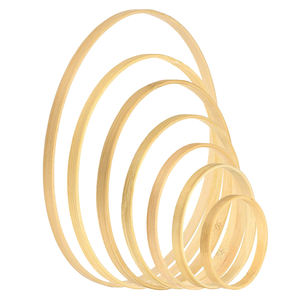 Décoration murale de guirlandes de mariage, anneaux <span class=keywords><strong>en</strong></span> <span class=keywords><strong>bois</strong></span> de bambou, anneaux <span class=keywords><strong>en</strong></span> macramé, cerceaux floraux, accessoires d'artisanat, bricolage - Product Image 1