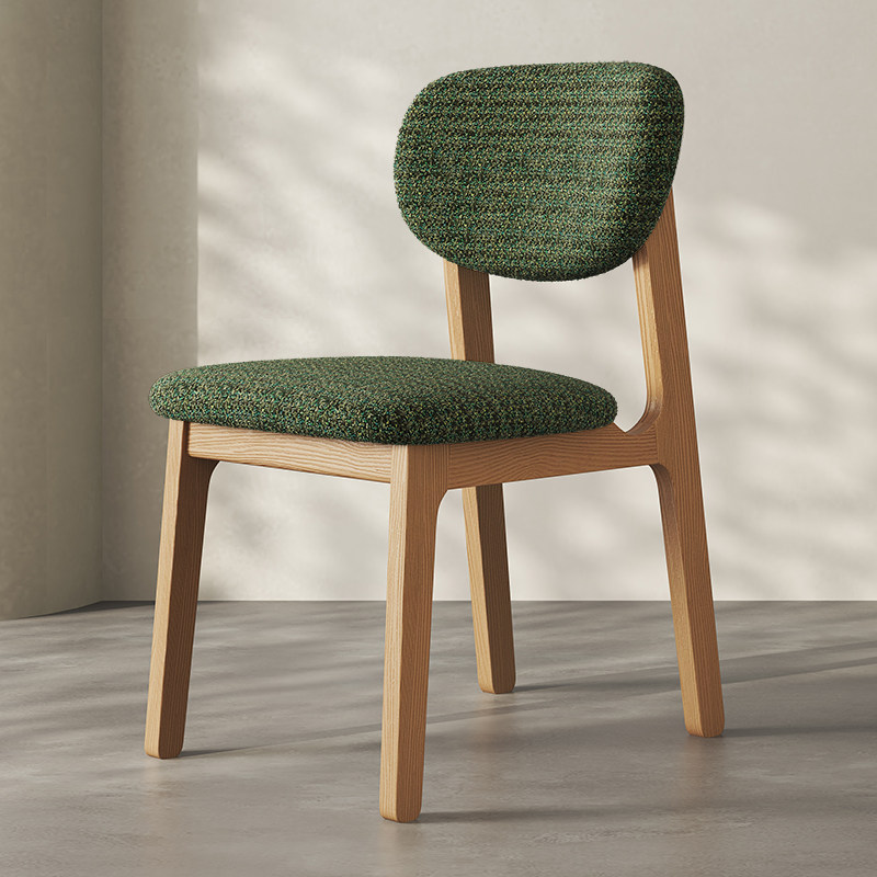 Madera maciza - Chenilla verde oscuro, autoinstalable, removible y lavable.