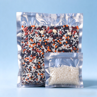 Sacs sous vide thermoscellables anti-humidité en aluminium argenté de haute qualité, transparents d'un côté et en feuille d'aluminium de l'autre, pour aliments