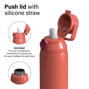 <span class=keywords><strong>OASE</strong></span> Bouteille d'eau portable en acier inoxydable isolée sous vide à double paroi de 25oz avec paille et couvercle escamotable en gros - Product Image 4