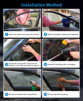 Goodcarway CS75 - Lámina de Protección Solar para Ventanas Delanteras de Cerámica de Color Original, Duración de 5 Años, Alto Aislamiento Térmico, Protección UV Total