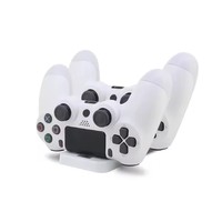 Station d'accueil à double support de charge sans fil d'usine pour accessoires de jeu compatibles avec le contrôleur de jeu PS4