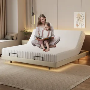 2023 New Quality Smart Mattress Manufacturer Electric Massage Music Hotel Mattress Lift Up Bed King Size Mattress