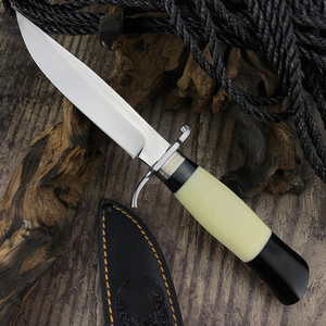 Cuchillo Táctico de Supervivencia de Alta Calidad con Clip para Funda, Hoja Recta de Acero Inoxidable, Mango de Resina, para Caza, OEM, DIY 1 - Product Image 3