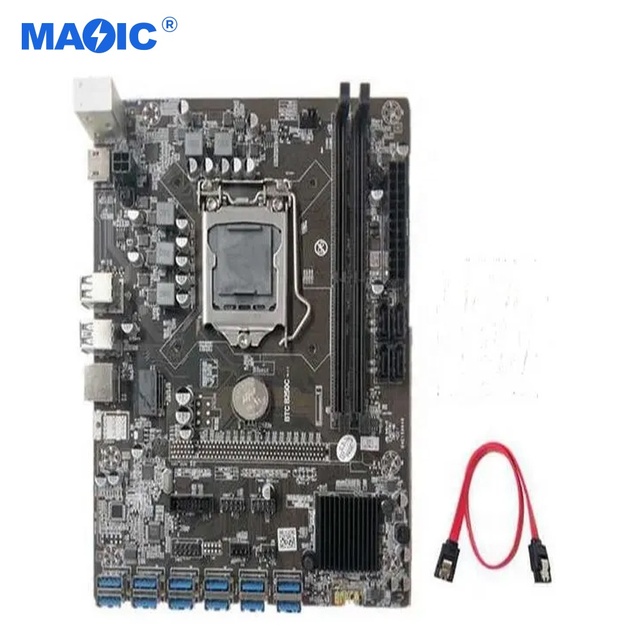 New Premium Motherboards B250C 12 Motherboard B250C CPU LGA1151 RAM PC Gamer 12 USB3.0 PCIE 16X Desktop Graphics Card