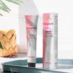 Crème colorante permanente professionnelle pour cheveux, tube de 100 ml, sans ammoniaque, longue durée, couvre les cheveux gris, tous types de cheveux, pour usage en salon, OEM - Product Image 5
