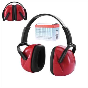 CE EN 352 Logo personnalisé Construction de réduction du bruit cache-oreilles pliable rouge insonorisé HDPE cache-oreilles pliable pour industriel - Product Image 4