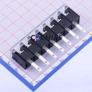 KF48H-9.5-7P Barrier Terminal Block Through hole Component (THT),P=9.5mm Connector With Cover Plate 9.5mm 1x7P Straight Pin - Product Image 2