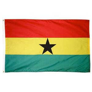 <span class=keywords><strong>Drapeau</strong></span> national du Ghana de haute qualité en polyester <span class=keywords><strong>3</strong></span>*5 pieds <span class=keywords><strong>rouge</strong></span> jaune vert étoile - Product Image 1