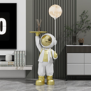 Statuetta di Astronauta in Resina di Alta Qualità, Grande Decorazione da Pavimento per Soggiorno, Ornamento Dipinto a Mano per Mobile TV e Divano - Product Image 3