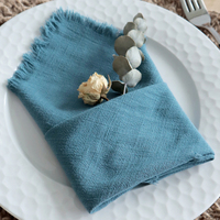 Serviette de table en coton, accessoires de table en lin, serviette de dîner 42 * 42 cm, décoration de mariage, décoration de table