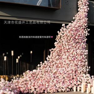 Pink Lychee Rose Waterfall Artificial Flower FLZ 01 Silk High Simulation Wedding Home Decoration - Product Image 4