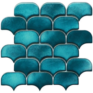 Tuile de mosaïque en verre émaillé irrégulier pour la décoration murale - Product Image 6