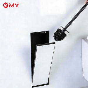 Escobilla de Inodoro Moderna con Cabezal de Acero Inoxidable Empotrado en Azulejos, Nicho Invisible con Cabezal de Silicona para Baño - Product Image 2