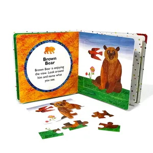 Personalizado Inglês usborne comic puzzle crianças livro tranquilo story board livros para crianças educacionais