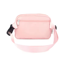 Sac banane de course léger personnalisé avec logo, en nylon imperméable, avec sangle réglable et fermeture éclair