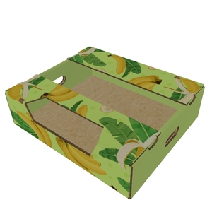 Caja Personalizada para Platos de Plátano con Recubrimiento UV, Laminación Brillante, Grabado en Relieve, Papel Reciclable, Cartón Kraft, Agricultura, Alimentos - Product Image 2