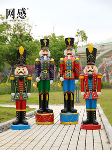 Soldat <span class=keywords><strong>Casse</strong></span>-Noisette en Résine de 180 cm Décoration de Noël / <span class=keywords><strong>Casse</strong></span>-Noisette Européen Statue d'<span class=keywords><strong>Histoire</strong></span> / Artisanat Statue de <span class=keywords><strong>Casse</strong></span>-Noisette de 2 m - Product Image 5