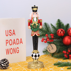 Figurine de soldat <span class=keywords><strong>casse</strong></span>-<span class=keywords><strong>noisette</strong></span> personnalisable Redeco, figurine de Noël fantaisie, design boule sur pied, vente en gros et au détail - Product Image 5