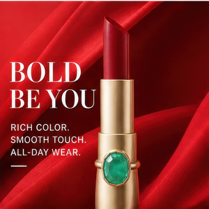 Brillo Labial de Marca Privada con Acabado Espejo, Base Antiadherente, Tubo de Lápiz Labial con Apertura Diagonal Redonda y Recta, Dorado, para Maquillaje Diario - Product Image 3