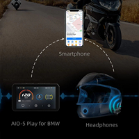 Hot Brand Hd 720p Double Caméra Wifi Tpms Dvr Carplay 5 pouces Car Play Moto CHIGEE