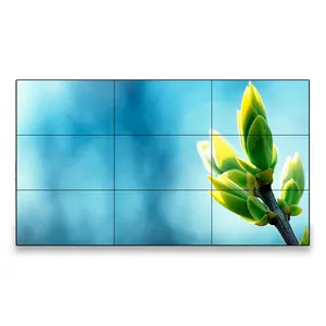 Panel dinding video oled 3x3 4K, panel dinding lcd BOE bingkai 46 49 55 inci dalam ruangan 2x2