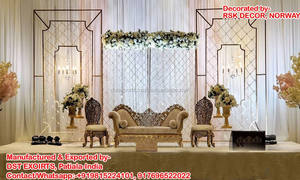 Applique bougie murale style vintage de mariage, chandelier en Design rond et moderne, tendance, accessoire de scène - Product Image 6