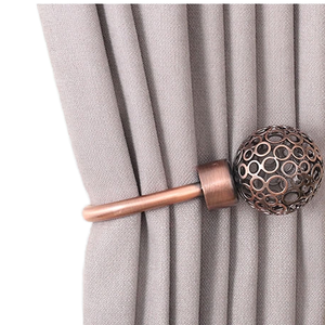 Modern U-Shaped Metal <b>Curtain</b> Holdback Popular Home Drapery Decorative Tiebacks Alloy Hollow <b>Hook</b> <b>Wall</b>-Mounted - Product Image 4