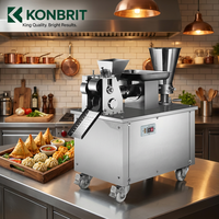 Máquina Automática para Hacer Dumplings y Samosas de Alta Resistencia Tipo 80, Motor de Cobre de Alta Eficiencia, Acero Inoxidable de Grado Alimenticio